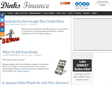 Tablet Screenshot of dinksfinance.com